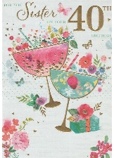 For You Sister On Your 40th Birthday